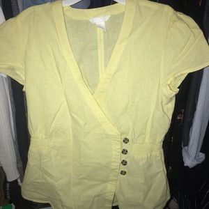 Yellow H&M blouse